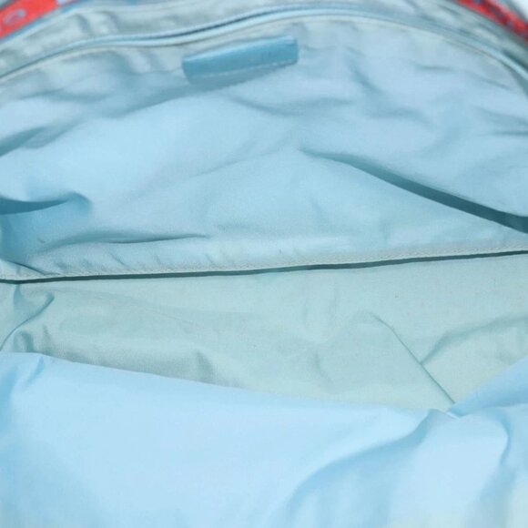 CHANEL New Travel line Tote Bag Nylon Light Blue Silver CC Auth - Picture 11 of 16